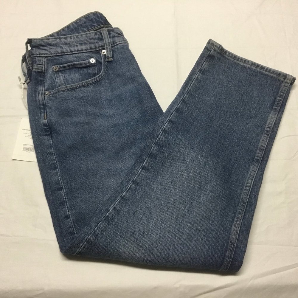 Mom Jeans-Retro 90's Straight Leg High Rise-12 Short